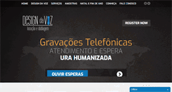 Desktop Screenshot of designdavoz.com.br