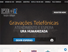 Tablet Screenshot of designdavoz.com.br
